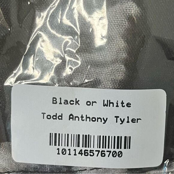 VIDA Black and White Modal Scarf Original Artwork by Todd Anthony Taylor - Picture 6 of 6